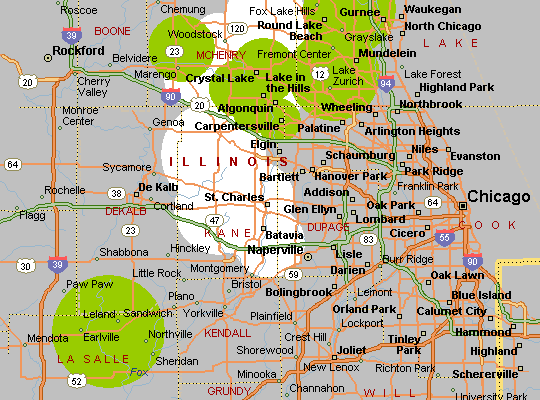 coverage area from Leland tower